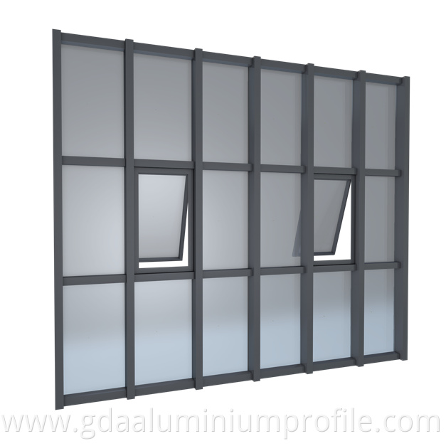 Invisiable Frame Stick Curtain Wall